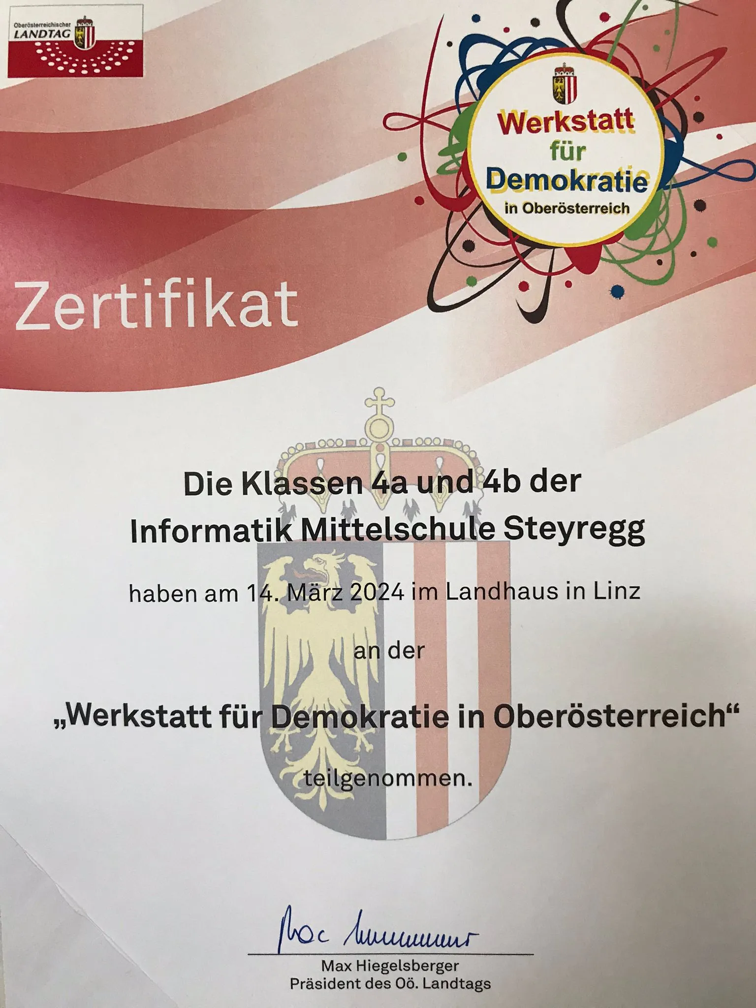 Werkstatt für Demokratie in Oberösterreich